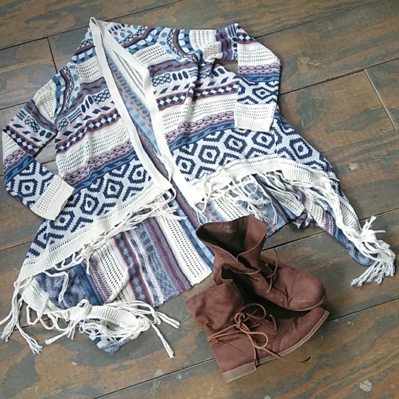 Say What? Sweaters - Boho fringe sweater